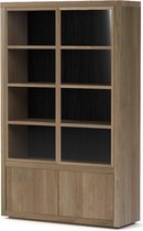 Fort collection 2 door cabinet (natural) 120x40x194-focb003nat