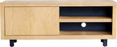 Fort collection tv unit 1 sliding door (natural) 140x40x56-fotv003nat