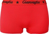 Dames boxershorts Gianvaglia 3 pack stippel rood XL