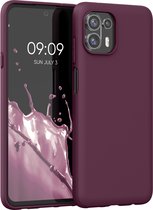 kwmobile telefoonhoesje voor Motorola Edge 20 Lite - Hoesje voor smartphone - Back cover in bordeaux-violet