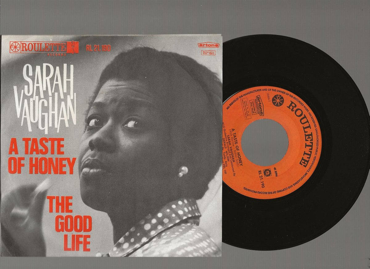 SARAH VAUGHAN - A TASTE OF HONEY 7 "vinyl single