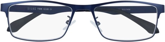 SILAC - BLUE METAL - Leesbrillen voor Mannen - 7306 - Dioptrie +2.00