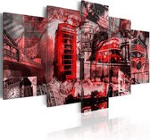 Schilderij - Londen collage - 5 stuks.