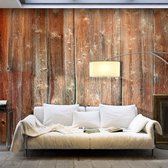 Fotobehangkoning - Behang - Vliesbehang - Fotobehang XXL - Forest Cottage II - Houten Planken - 1000 x 280 cm