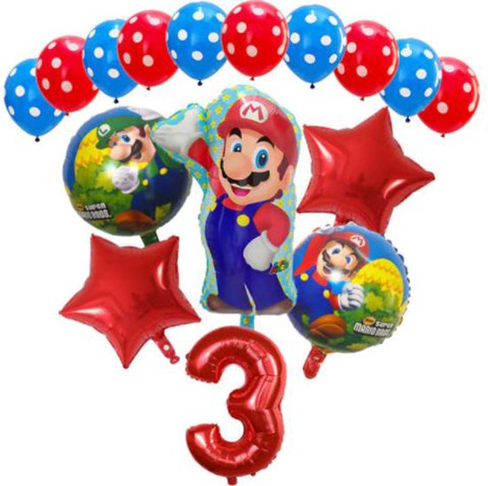 Super Mario - ballon set - thema - ballonnen - 3 jaar