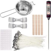 Zizza® Kaarsen Maken Set Voor Thuis - DIY Kaarsen Maken - Zelf Kaarsen Maken - Inclusief thermometer