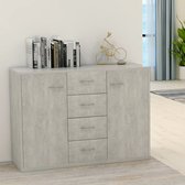 Decoways - Dressoir 88x30x65 cm spaanplaat betongrijs