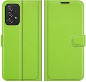 Cazy Samsung Galaxy A33 Hoesje - Portemonnee Book Case - TPU Kunstleer - Groen