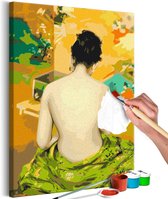 Doe-het-zelf op canvas schilderen - Back Of A Nude.