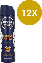 Nivea Men Stress protect Deodorant Spray - 12 x 150 ml