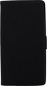 Sony Xperia C3 Hoesje - Mobilize - Slim Wallet Serie - Kunstlederen Bookcase - Zwart - Hoesje Geschikt Voor Sony Xperia C3