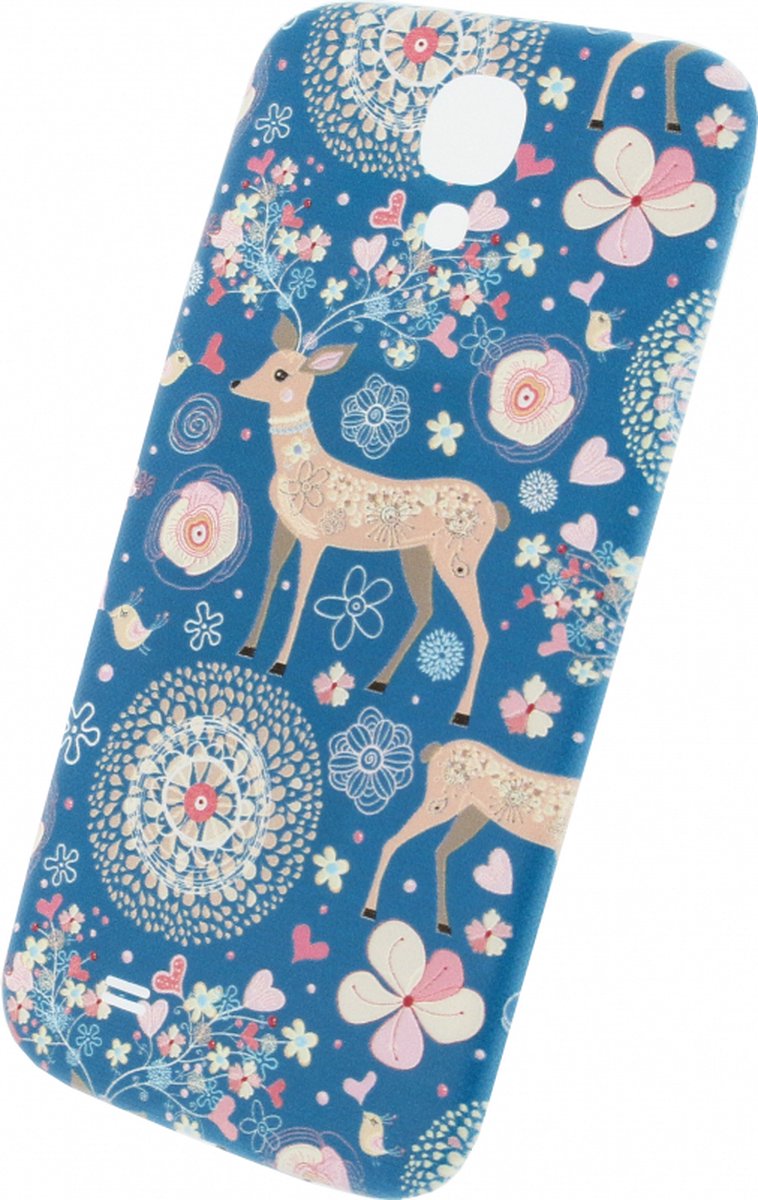 Xccess Battery Cover Samsung Galaxy S4 I9500/9505 Fantasy Blue Deer