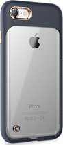 Apple iPhone 8 Hoesje - STI:L - Monokini Serie - Hard Kunststof Backcover - Transparant / Marineblauw - Hoesje Geschikt Voor Apple iPhone 8
