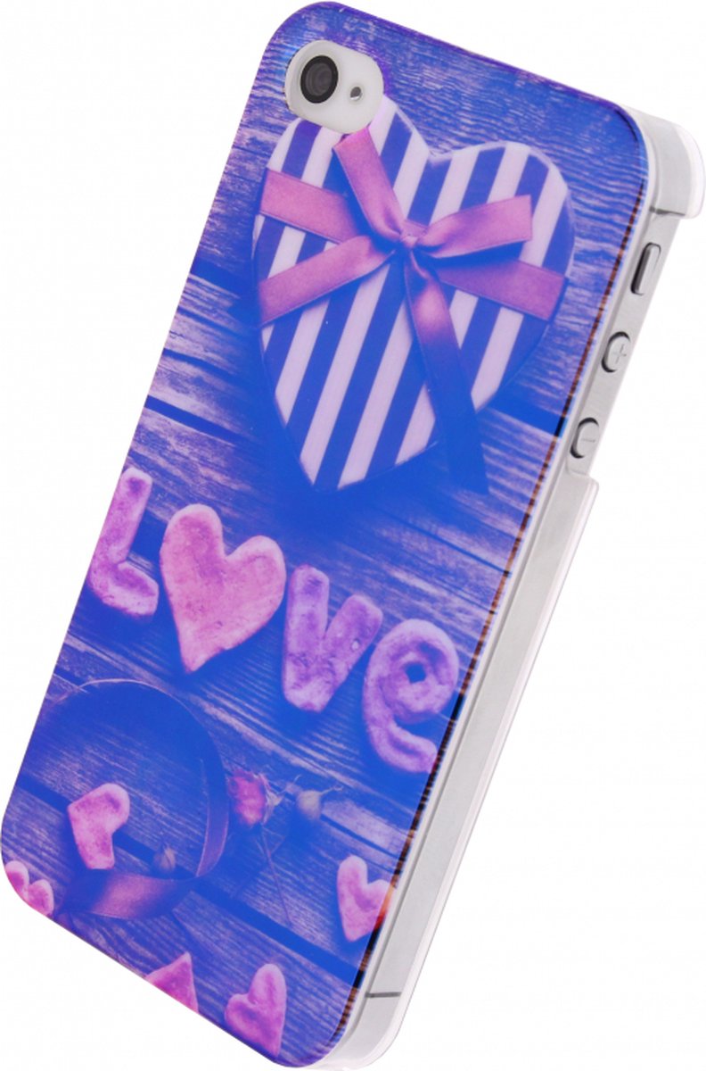Xccess Oil TPU Cover Apple iPhone 4/4S Love Heart