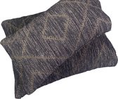 SALE - Fissaggio | Sierkussen Miscela Dark - 30x50cm - Gemêleerd Grijs