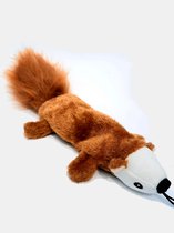 Abany quality design - SALE - honden - eekhoorn bored - pluche - met piep - hoge acceptatie - 40 x 7 x 7 cm - hondenspeelgoed - hond - speelgoed - puppy - leuk speelgoed hond - app