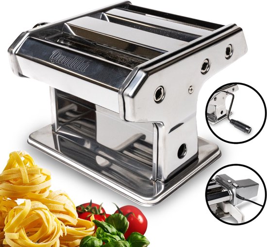 Qualitá pastamachine elektrisch – pasta maker – pasta machine – rvs
