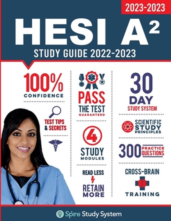 HESI A2 Study Guide 9781950159437 Spire Study System Boeken