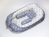 BabyBest - Pillow - Babynest - Grijs - 100% Katoen - 95x50x18