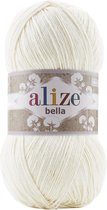 Alize Bella 62 Light Cream Pakket 5 bollen 500 Gram