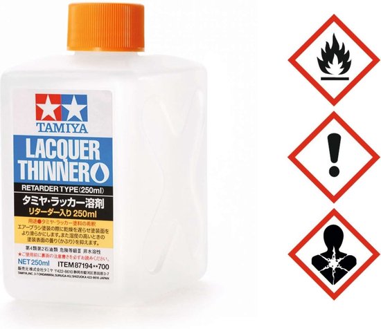 Diluitore Per Vernici Tamiya Con Ritardante - 250ml Per Smalti E Airbrush