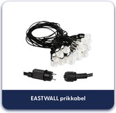 EASTWALL Lichtsnoer - Waterbestendig lichtsnoer voor buiten - Warm wit licht - Tuinlampjes - 11.6 meter prikkabel - Waterbestendig IP44 - Zwart