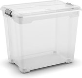 Moover - Opbergbox Xxl Transparant 80l 58x38xh49cm - (Set van 2)