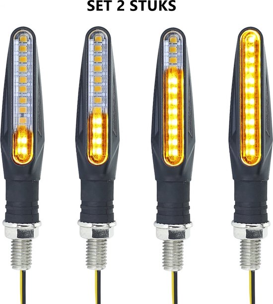 Clignotant LED universel pour moto, 12V, IP68, étanche, ambre - Équipement  moto