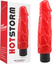 Hot Storm - Devilish X1 - Realistische Vibrator - Rood