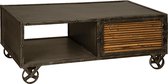 Salontafel | wener | gezandstraald teak | naturel | 125 x 70 x 48(h) cm