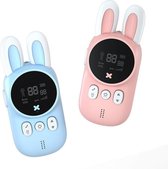 Hoobi® Walkie talkie - Voor kinderen - Portofoon - Speelgoed - Draadloos -2 stuks - 3km bereik - Blauw/roze