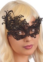 Carnival Toys Verkleedmasker Macramé Dames Textiel Zwart