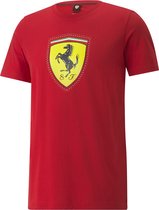 PUMA Ferrari Race Colored Big Shield Heren Sportshirt - Maat XL