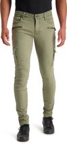 Purewhite - Jone Cargo 545 Heren Skinny Fit   Jeans  - Groen - Maat 29