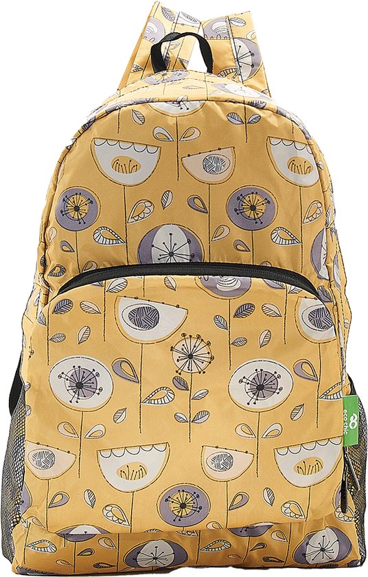 Eco Chic - Backpack - B17MD - Mustard - 1950's Flower*