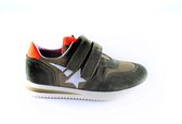 Clic sneaker CL-20334 Khaki velcro oranje-28