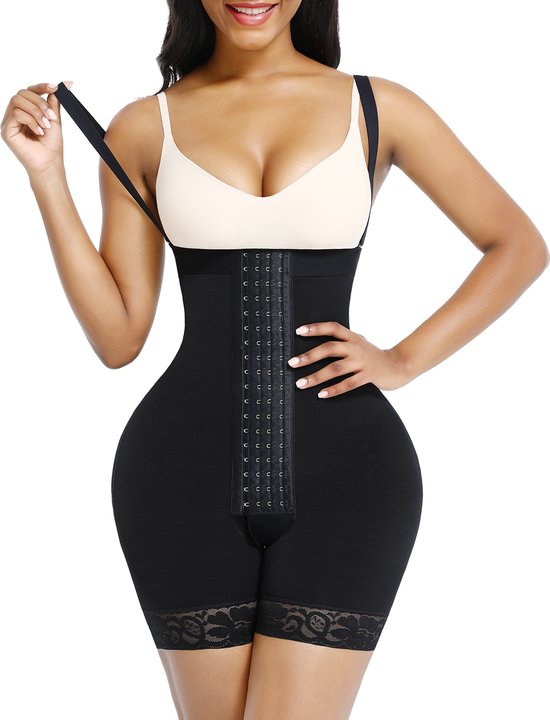 Corrigerende shapewear corset verstelbaar met 4 rijen haakjes