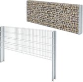 Decoways - Schanskorf dubbelstaafmat 2,008x0,83m 12m (lengte) staal zilver