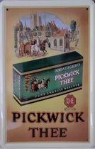 Metalen Wandbord Pickwick Thee doosje - Met nostalgische rand - 20 x 30 cm