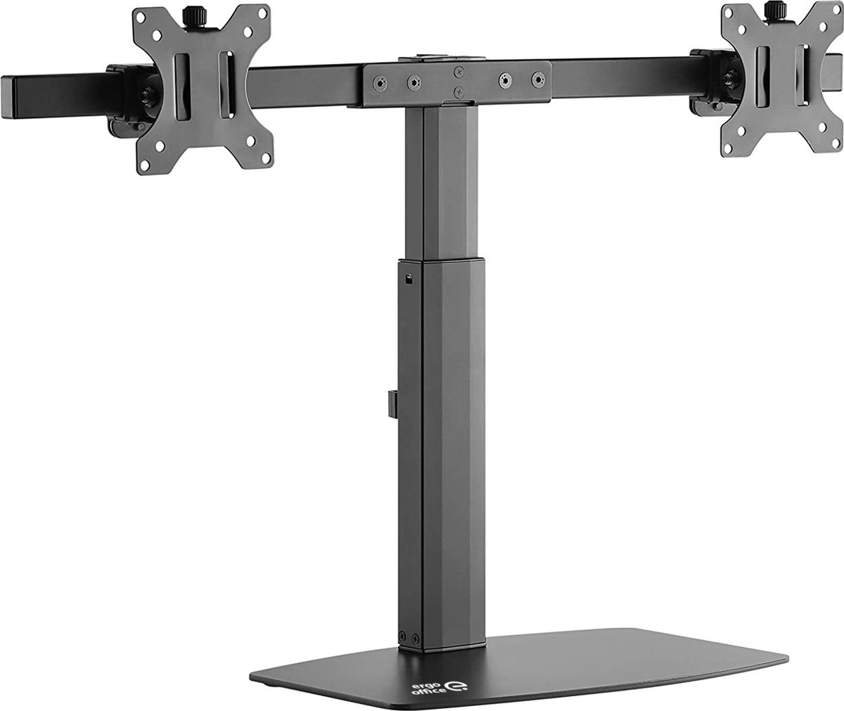 ERGOOFFICE  - ER-411 Universele 2 x Monitor Beugel - Vrijstaand voor Twee Monitoren 17" - 27'' 2 x 6kg