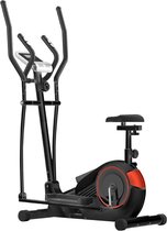 Tokuyi® 3-in-1 Crosstrainer - Digitale Monitor - Fitness - Hometrainer Fiets - Hometrainer Fitness - Zwart/Rood