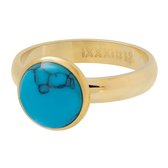 iXXXi JEWELRY - 1 Stone blue turquoise - Goudkleurig - 4mm - Maat 18