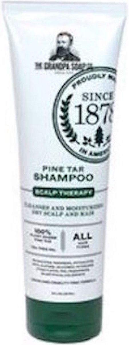 Teerzeep - Shampoo - Pijnboomteer - Pine Tar Soap - The Grandpa Soap Co. - 236ml.
