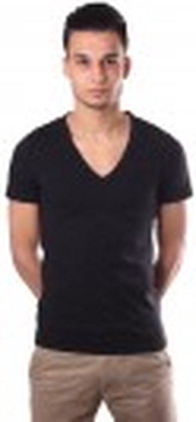 Hom Classic T-shirt V-hals - Noir - 400206-0004 - S