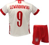 Robert Lewandowski Voetbalshirt + broekje Voetbaltenue - Polen EK/WK voetbaltenue - Maat 152