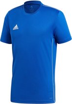 adidas Core18 Jersey Heren  Sportshirt - Maat M  - Mannen - blauw