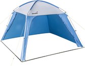 Skandika Paviljoen Tent – Koepeltenten – Voortent - Luifel – Zonnewering – Kampeerwoontent met geïntegreerde zijwanden - 3 x 3 m - Stahoogte 2,1 m - Voortent, douchetent, tuintent, zonnescherm, windscherm – Outdoor – Camping – Kamperen - blauw