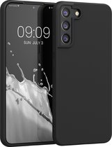 kwmobile telefoonhoesje voor Samsung Galaxy S22 Plus - Hoesje voor smartphone - Back cover in mat zwart