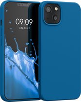 kwmobile telefoonhoesje voor Apple iPhone 13 - Hoesje voor smartphone - Back cover in rifblauw