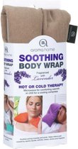 Aroma home - soothing - body - wrap - lavendel - lavender - heet - koud - hot - cold - bruin - taupe